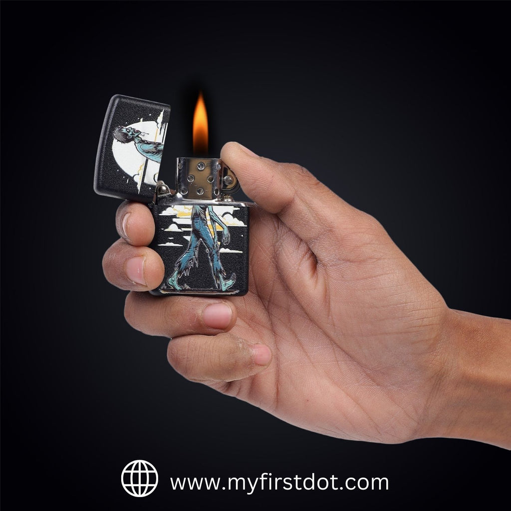 First Dot Zombie Walker Windproof Cigarette Lighter