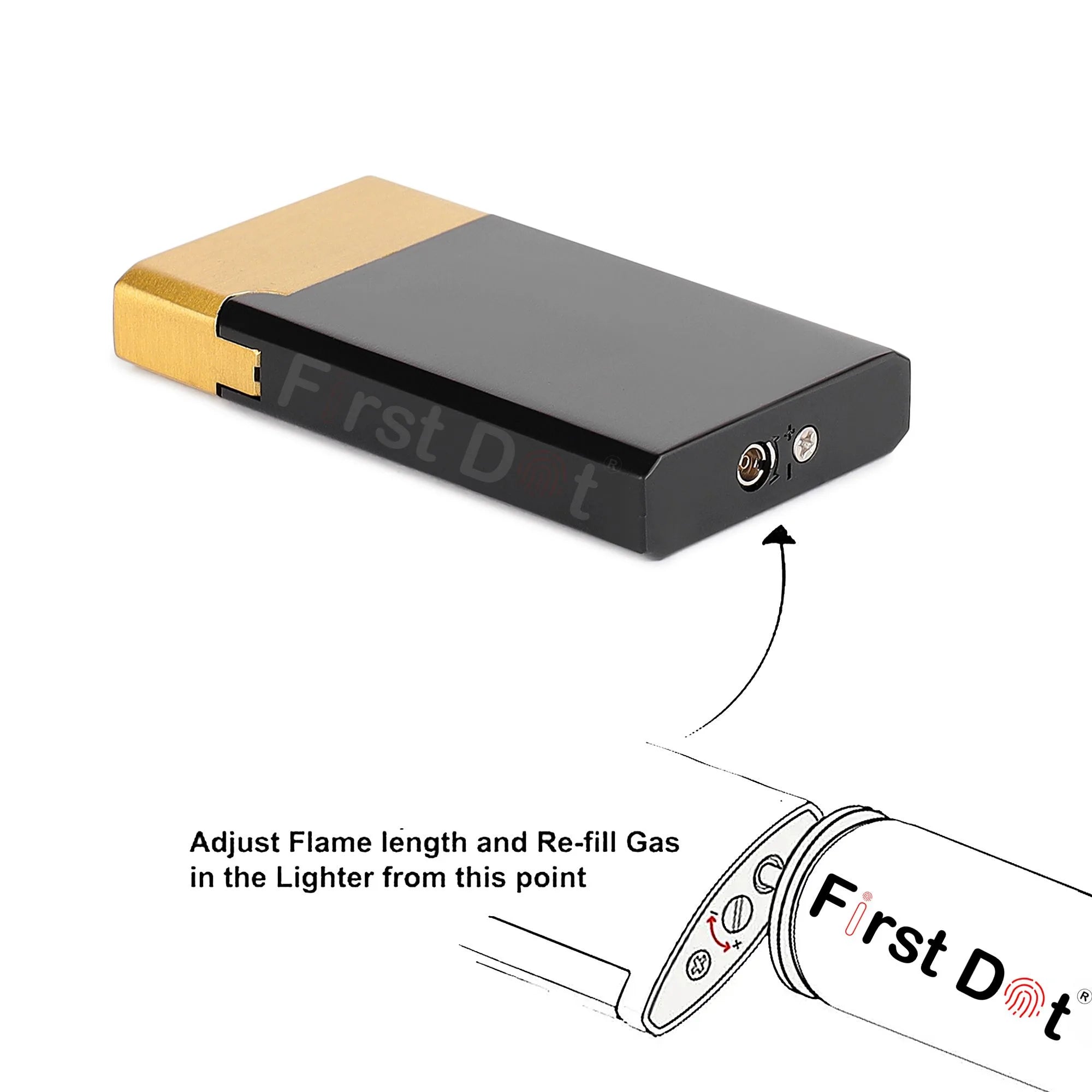 Boss Premium Green Jet Flame Refillable Cigarette Lighter