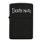 Black lighter with 'Death Note' text on a white background Death Note Skull Premium Refillable Cigarette Lighter First Dot