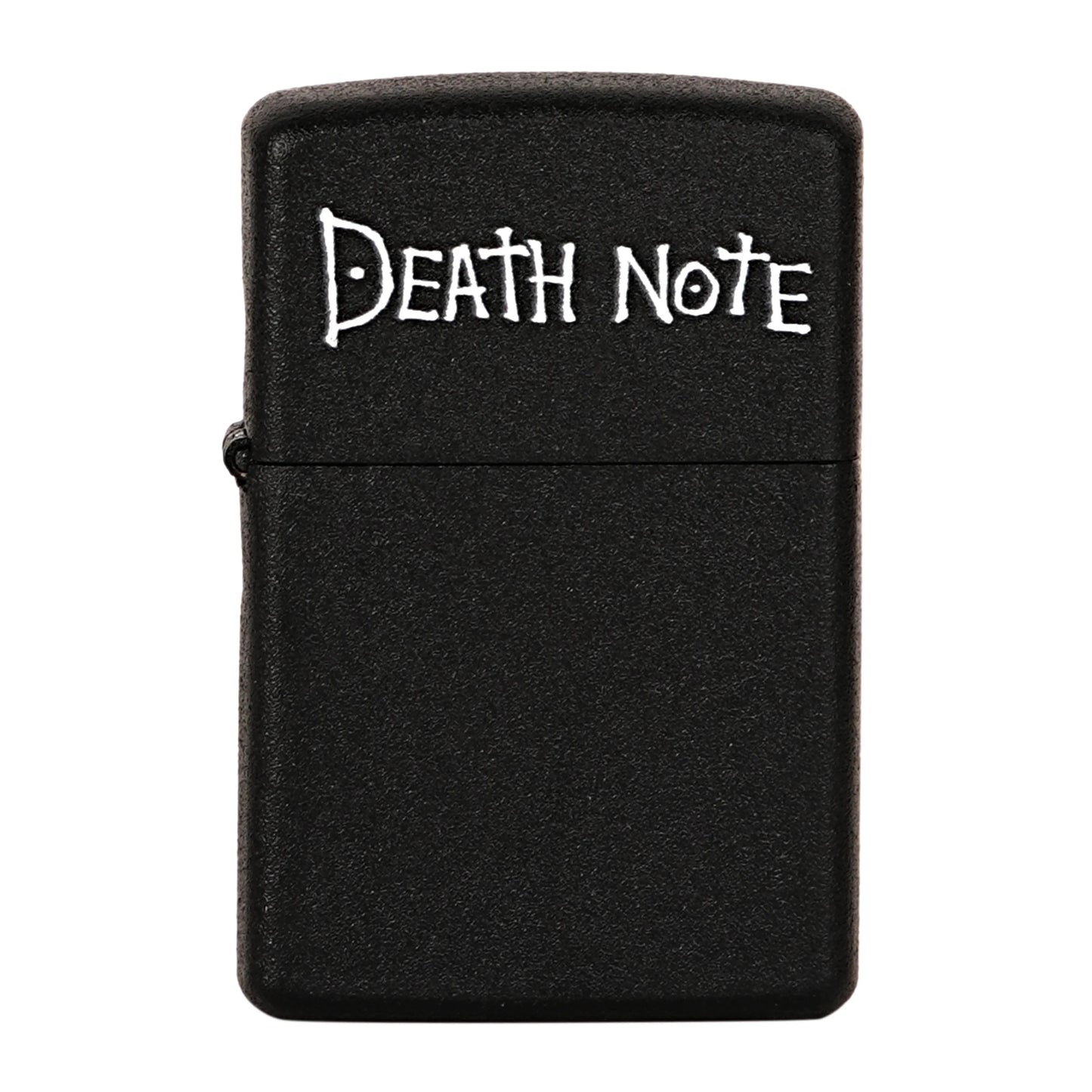 Black lighter with 'Death Note' text on a white background Death Note Skull Premium Refillable Cigarette Lighter First Dot