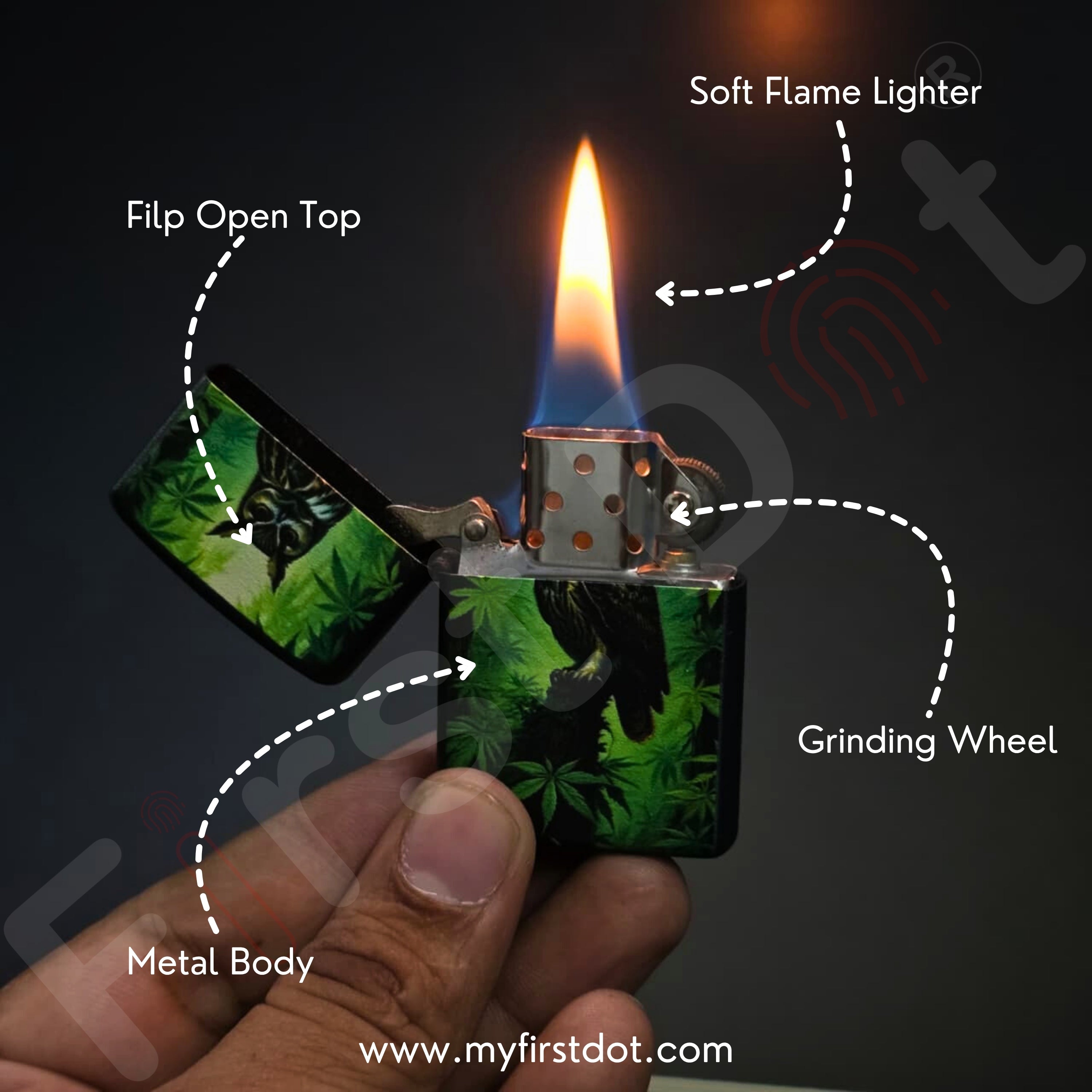 Classic Forest Guardian Lighter Windproof Cigarette Lighter
