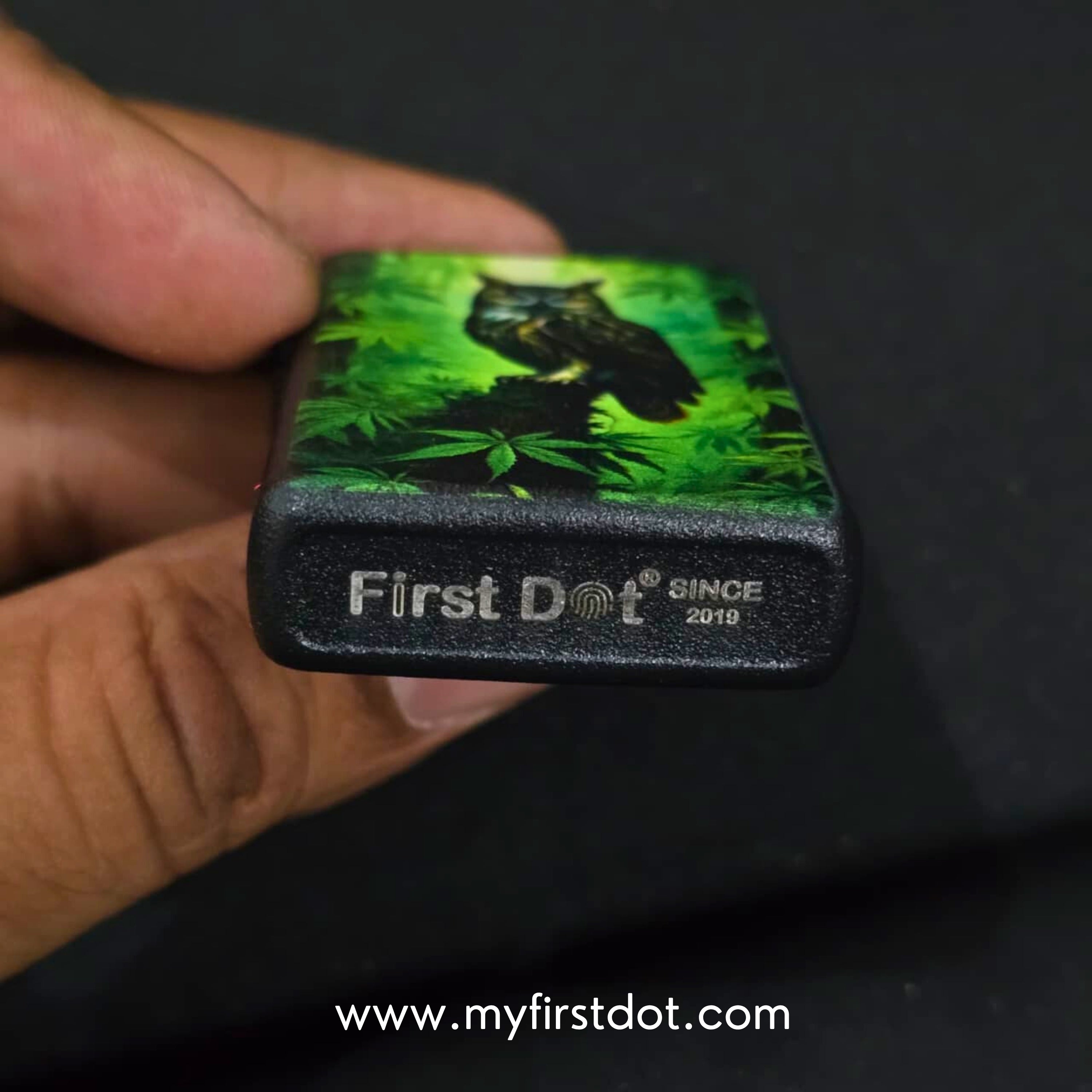 First Dot Classic Forest Guardian Cigarette Lighter