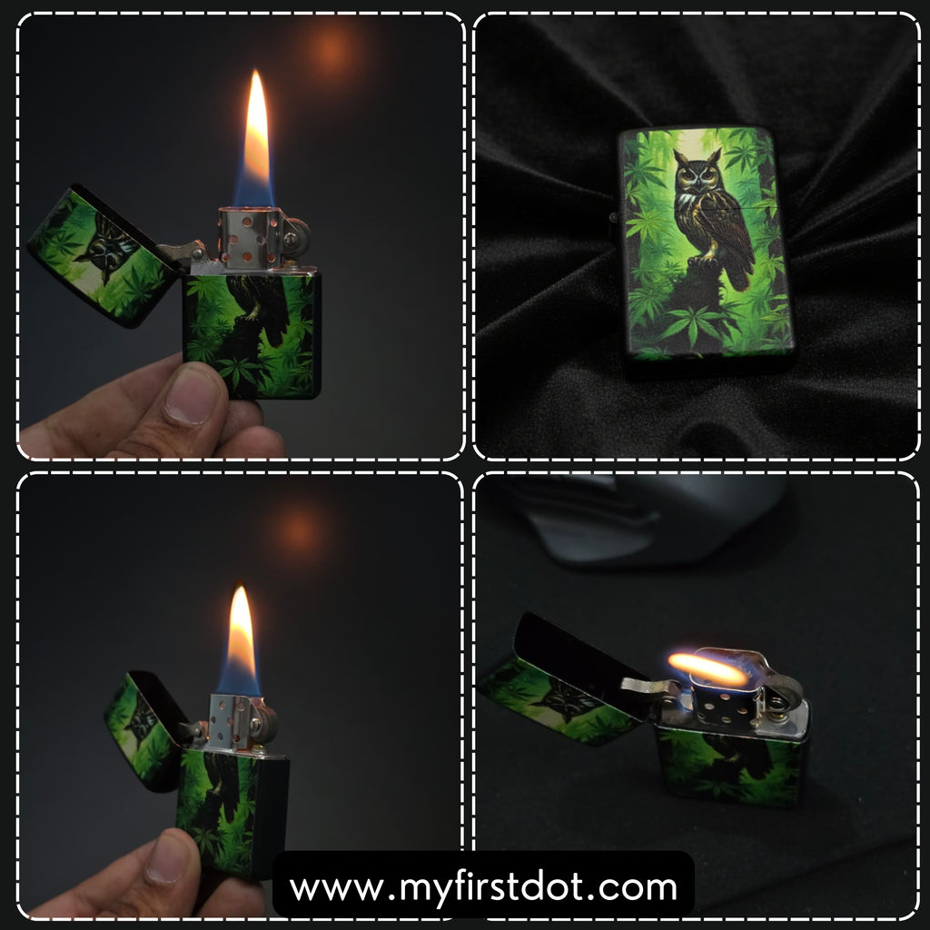 First Dot Classic Forest Guardian Cigarette Lighter