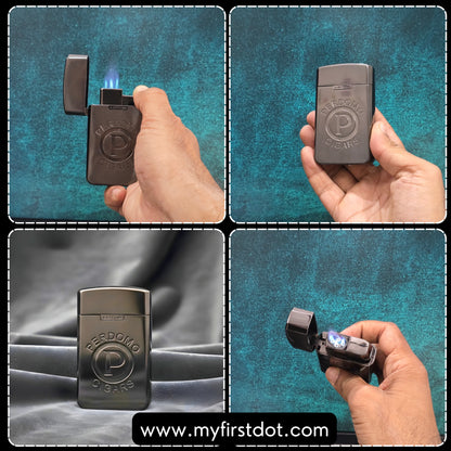 Quad Torch Cigar Lighter – Windproof Butane Jet Flame