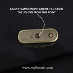 Tiger Head Engraved Vintage Gas Lighter – Refillable