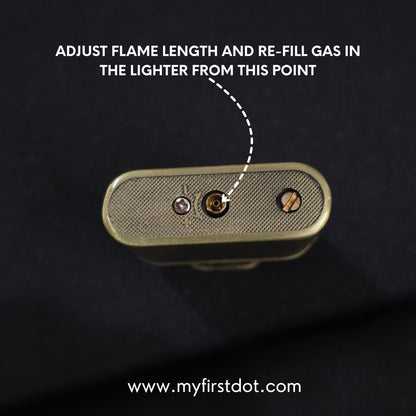 Tiger Head Engraved Vintage Gas Lighter – Refillable
