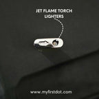 Vintage Leaf Carved Jet Flame Lighter Gold