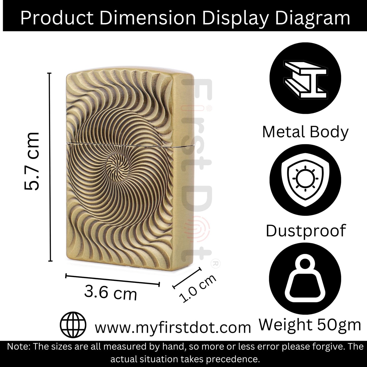 illusion Premium Refillable Cigarette Lighter – Perfect for Gifting | First Dot