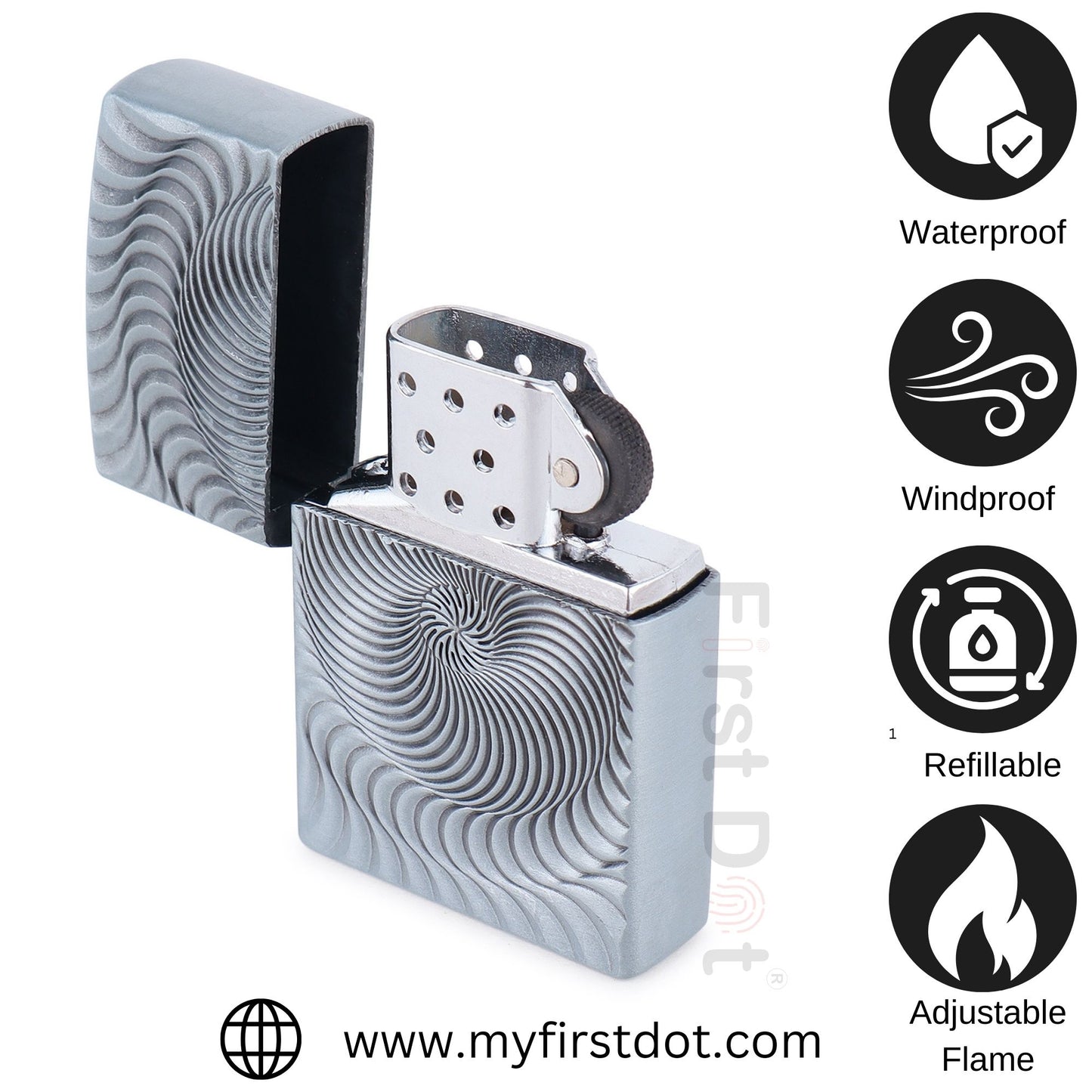 illusion Premium Refillable Cigarette Lighter – Perfect for Gifting | First Dot