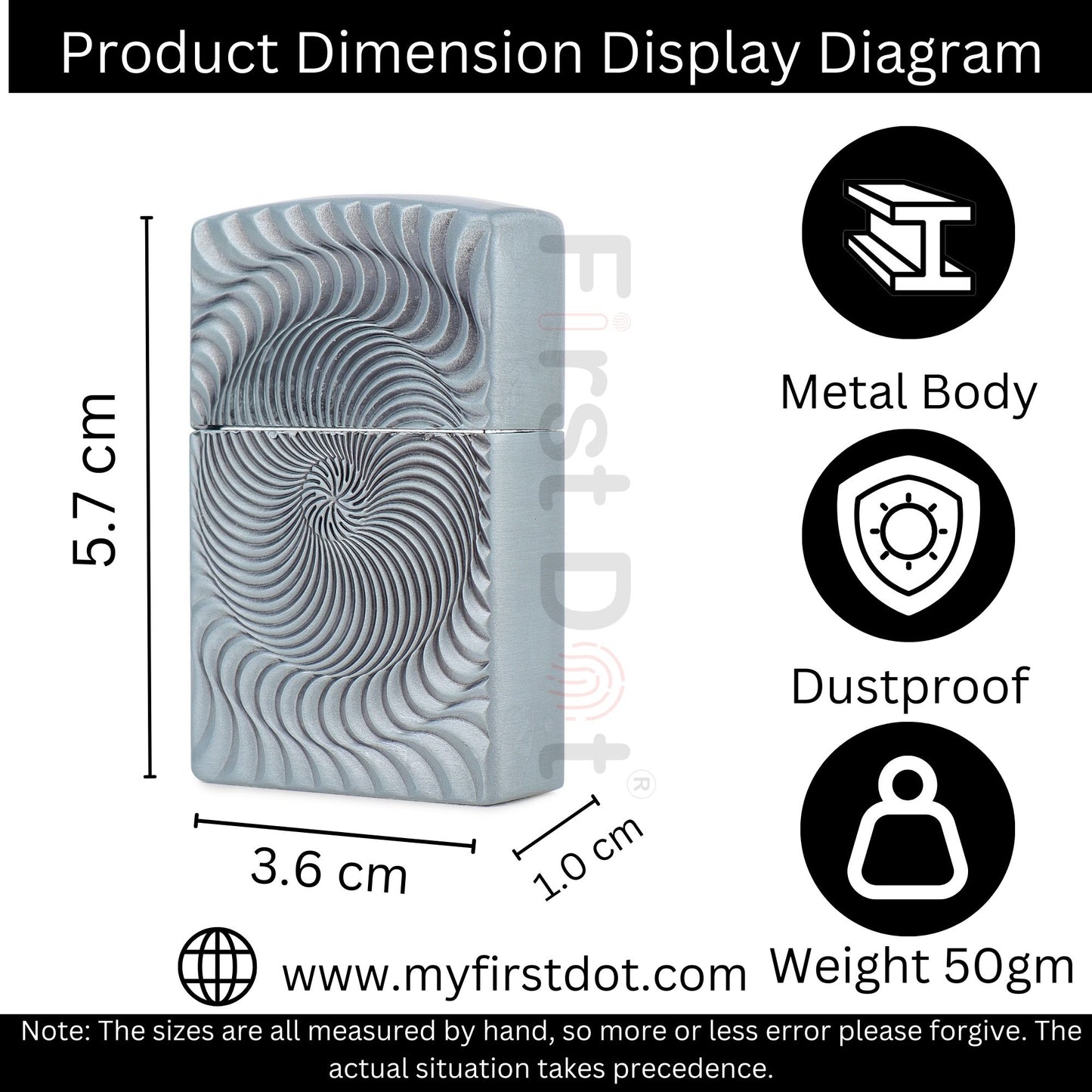 illusion Premium Refillable Cigarette Lighter – Perfect for Gifting | First Dot