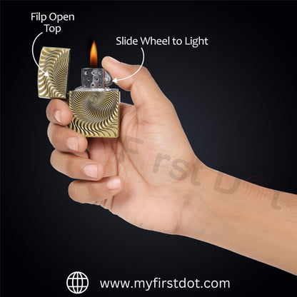 illusion Premium Refillable Cigarette Lighter – Perfect for Gifting | First Dot
