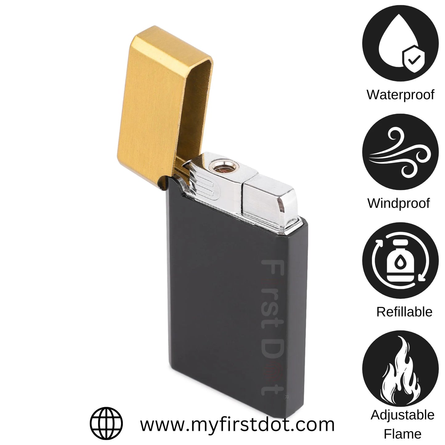 Eurojet Premium Green Jet Flame Refillable Cigarette Lighter