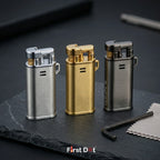 Oblik Brushed Compact Flip Top Lighter