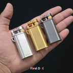 Oblik Brushed Compact Flip Top Lighter