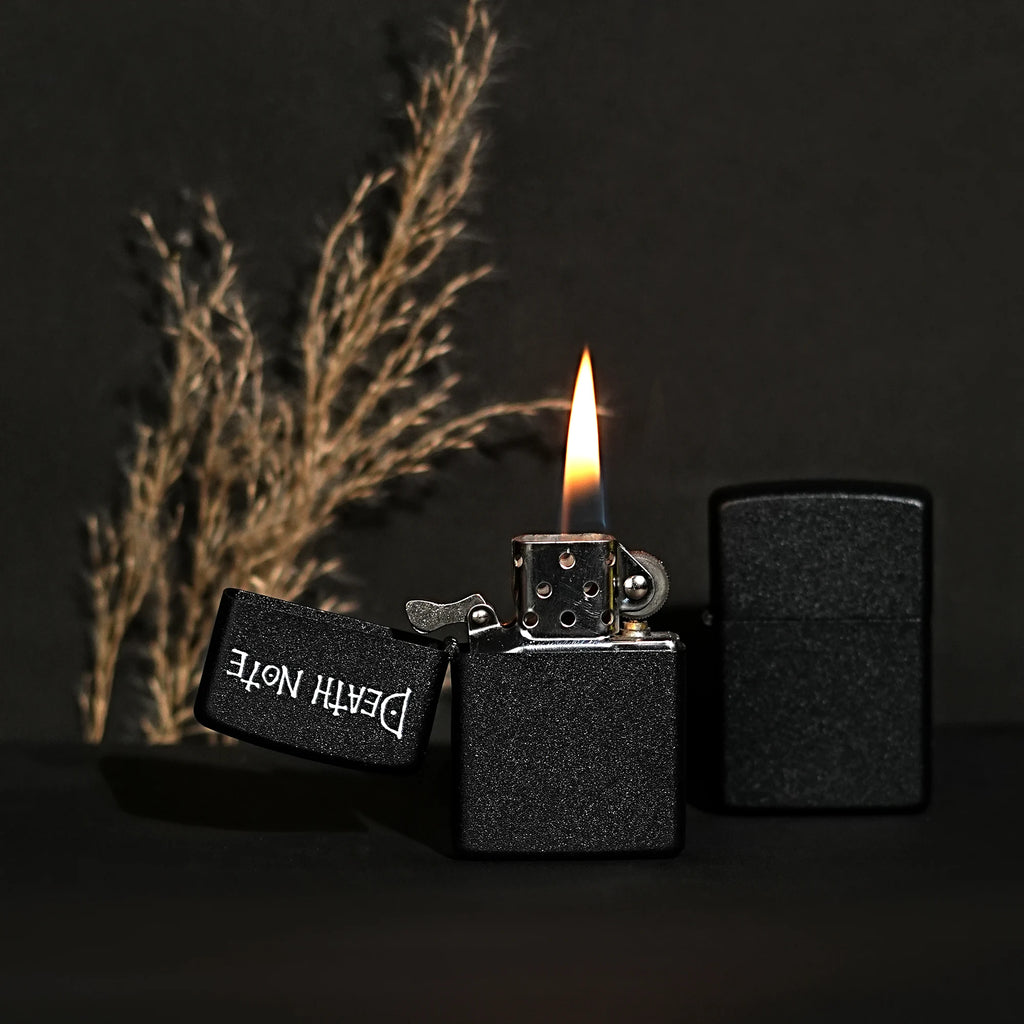 Black Death Note Skull Premium Refillable Cigarette Lighter First Dot