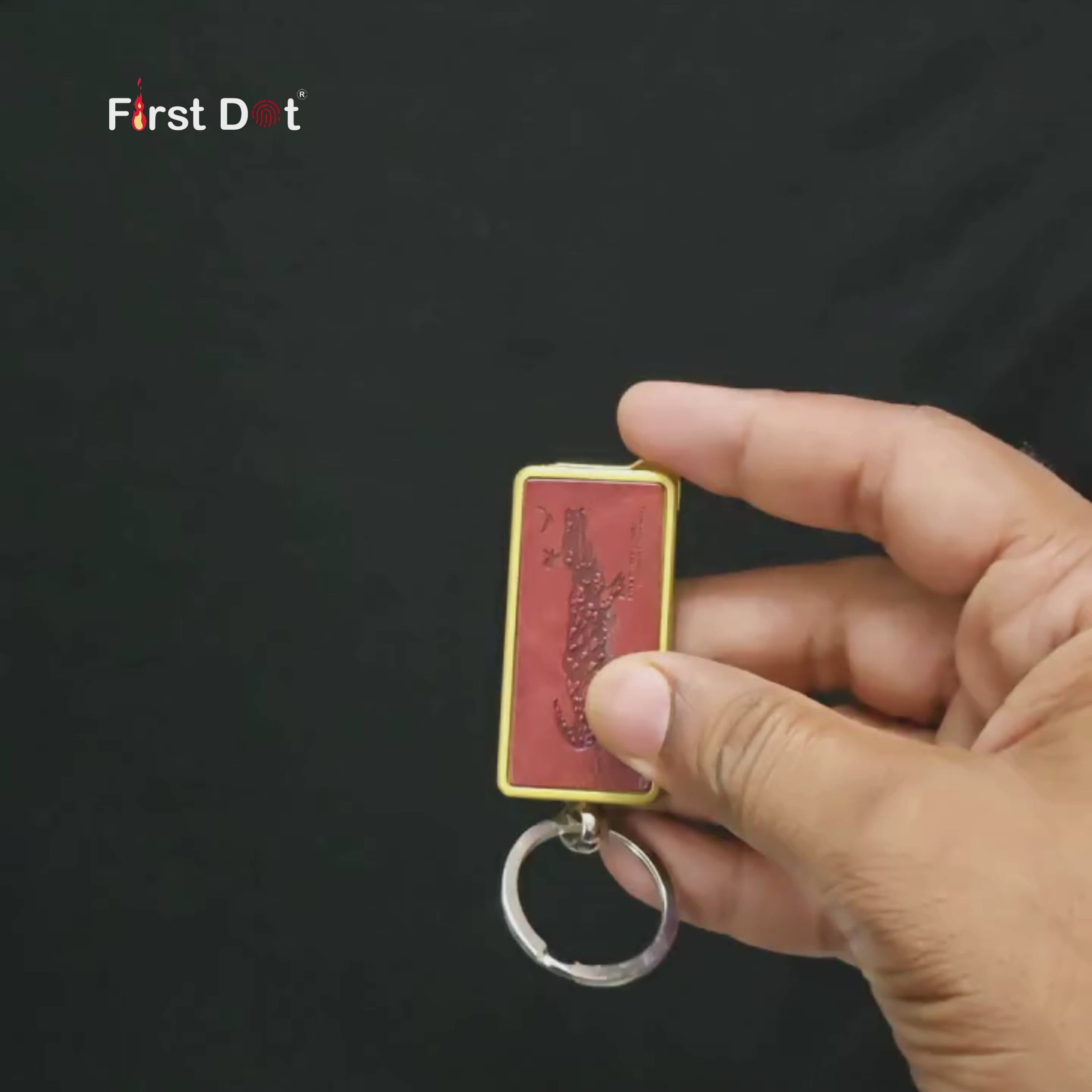 First Dot Vintage Keychain Jet Flame Cigarette Lighter