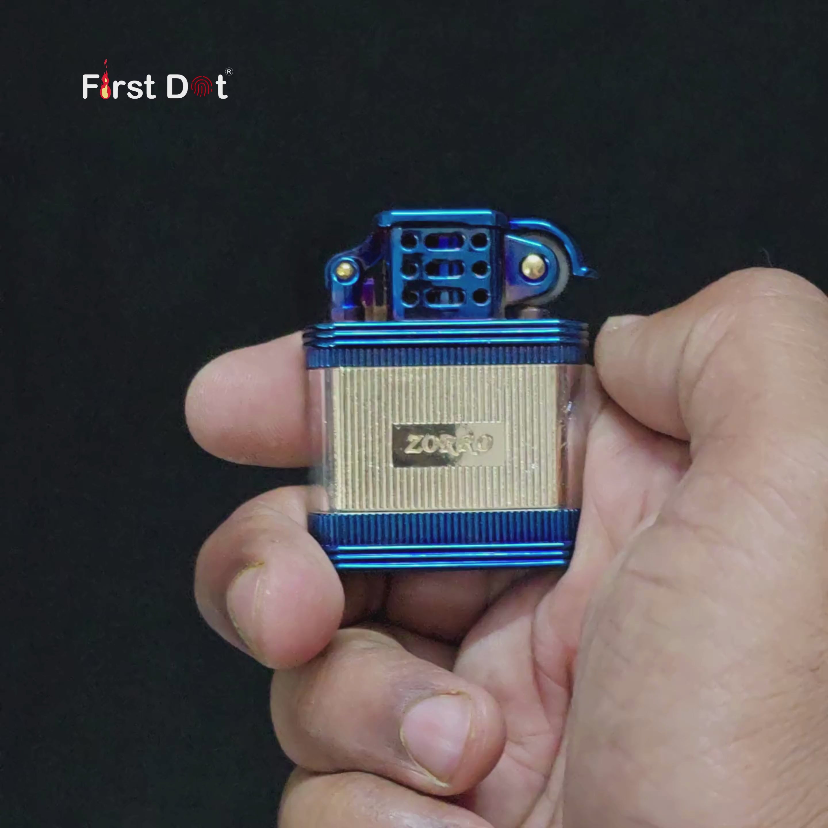 Zorro Cobalt Tank Fuel Lighter – Visible Chamber