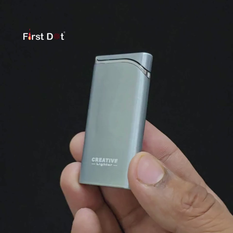 First Dot Creative Slim Red Jet Flame Cigarette Lighter