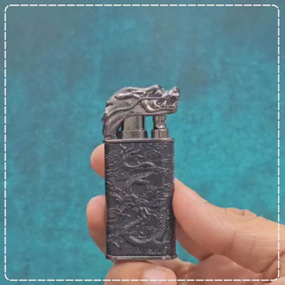 Dragon Engraved Refillable Lighter | Premium Metallic Body