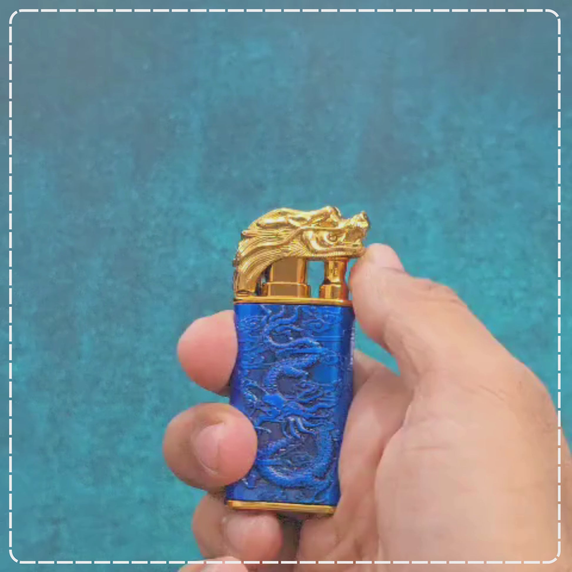 Dragon Engraved Refillable Lighter | Premium Metallic Body