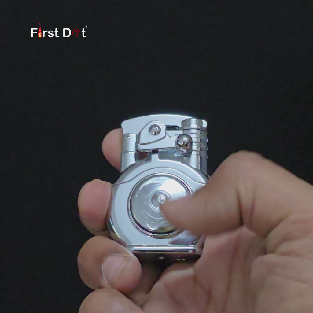 Zen-Spin Mantra Jet Flame Lighter | 360° Infinite Spinner