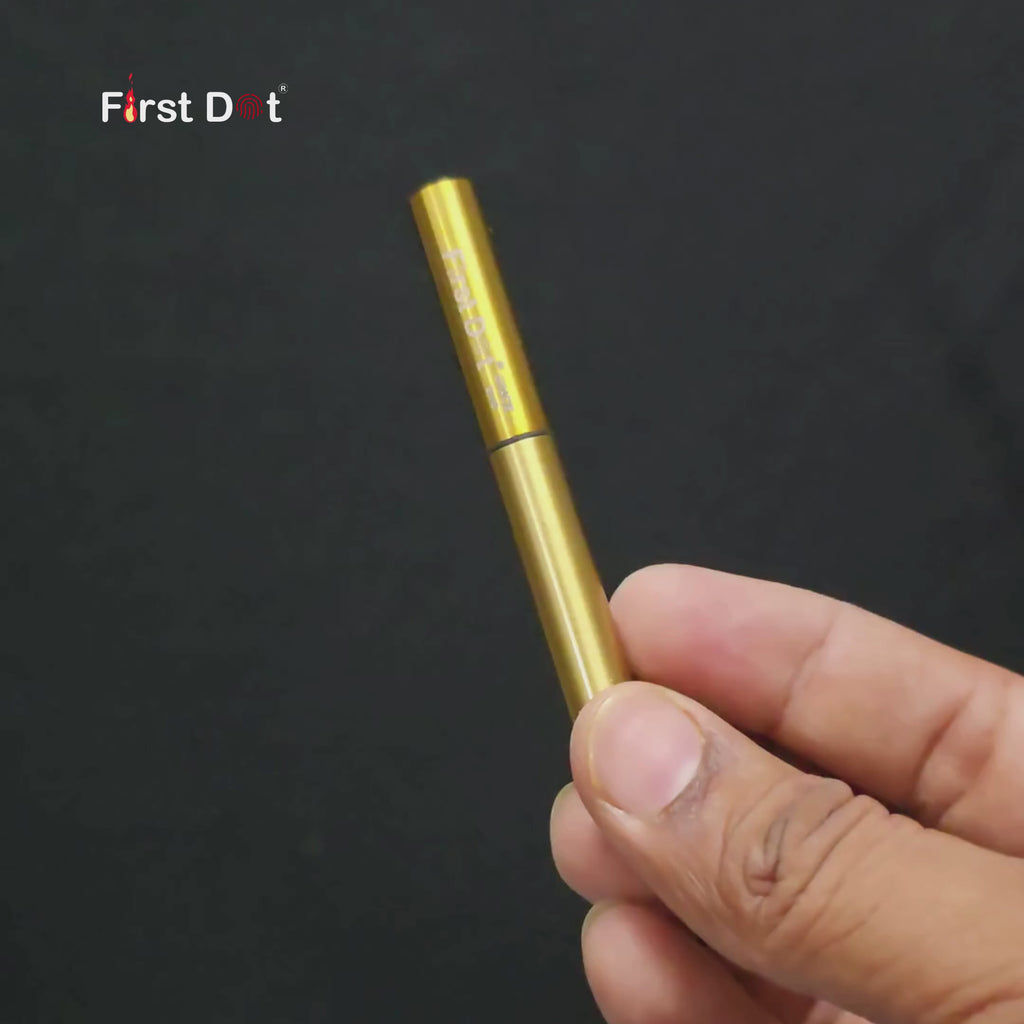 First Dot 360° Nunchaku Brass Trench Fuel Lighter