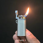 Oblik Brushed Compact Flip Top Lighter