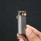 Oblik Brushed Compact Flip Top Lighter