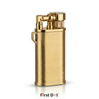 Oblik Brushed Compact Flip Top Lighter