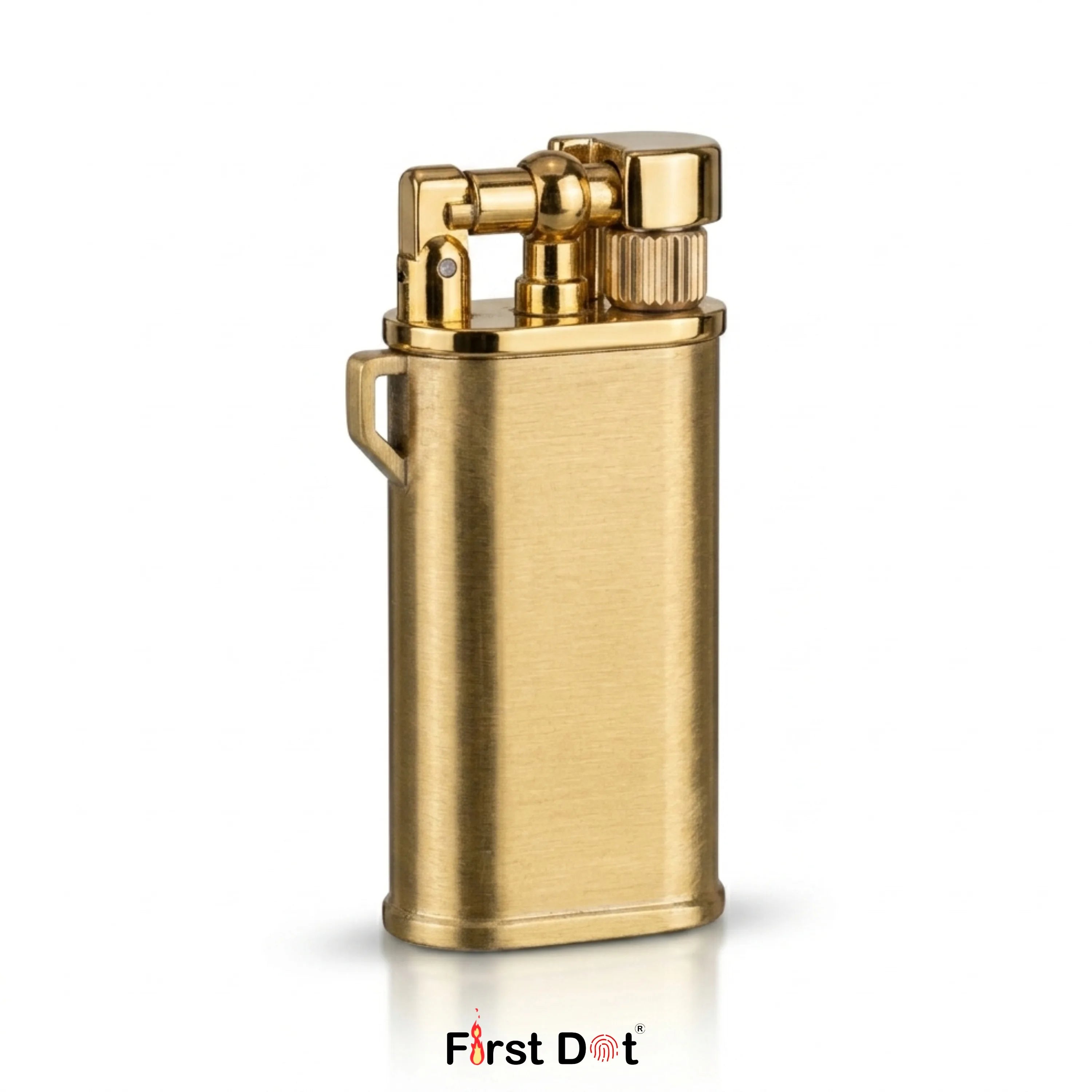 Oblik Brushed Compact Flip Top Lighter