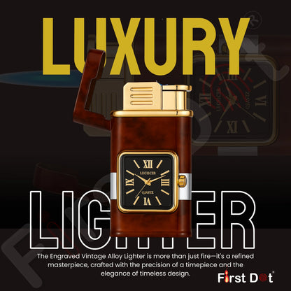 Premium ChronoLite Clock Lighter – Lighter for Men Brown